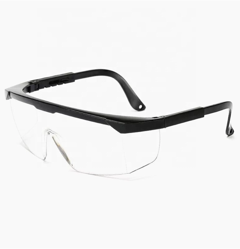 Ce En166 & ANSI Z87.1+ PC Material Anti-Scratch Adjustable Legs Eyeglasses Eyewear Protective UV Safety Glasses Goggles