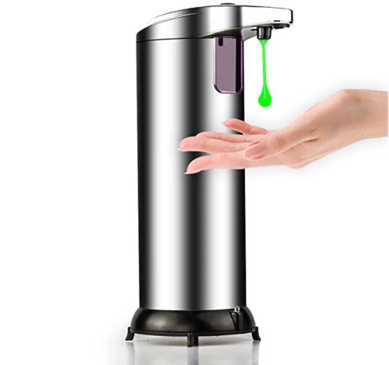 Dispensador automático del desinfectante de la mano del dispensador caliente del jabón del sensor del acero inoxidable 304 de las ventas al por mayor